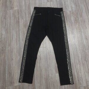 Unconditional London Denim Adorned Safety Pin Stripes Jeans Men's 31" Small S